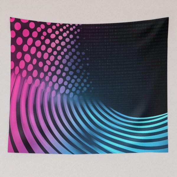 Item preview, Abstract pixelated artwork with bold neon colors designed and sold by Soul-Sparks.