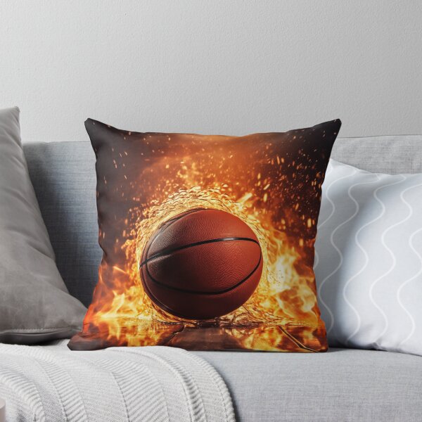 Artikelvorschau, Basketball. Ball in Flammen. Sportkunst. entworfen und verkauft von GiriaGallery.