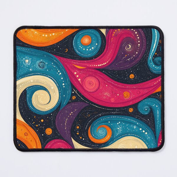 Item preview, Colorful swirls and spirals in a seamless pattern designed and sold by Soul-Sparks.