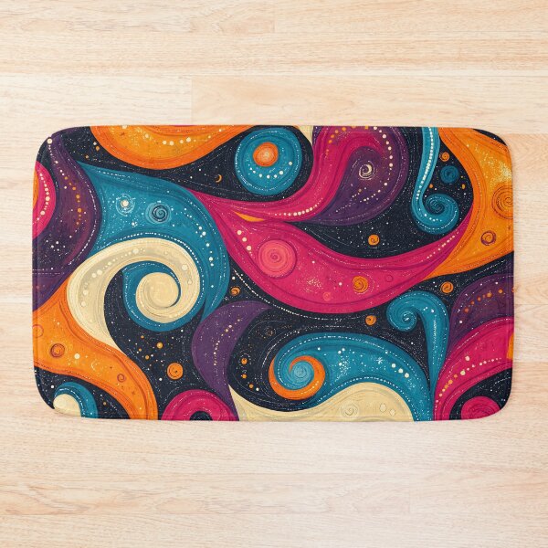 Item preview, Colorful swirls and spirals in a seamless pattern designed and sold by Soul-Sparks.