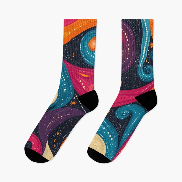 Item preview, Colorful swirls and spirals in a seamless pattern designed and sold by Soul-Sparks.