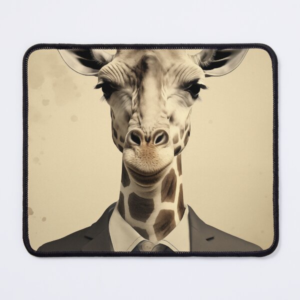 Item preview, Giraffe in a business suit. Funny animal art designed and sold by GiriaGallery.