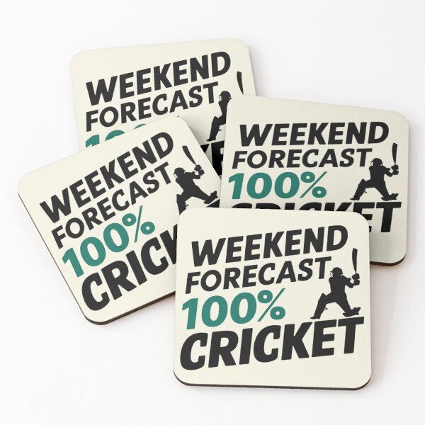 Item preview, Weekend Forecast 100% Cricket designed and sold by Jollys-ArtShop.