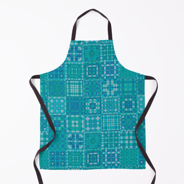 Item preview, Tiles Tales in Turquoise, Pixel Azulejo designed and sold by my-wishlist.