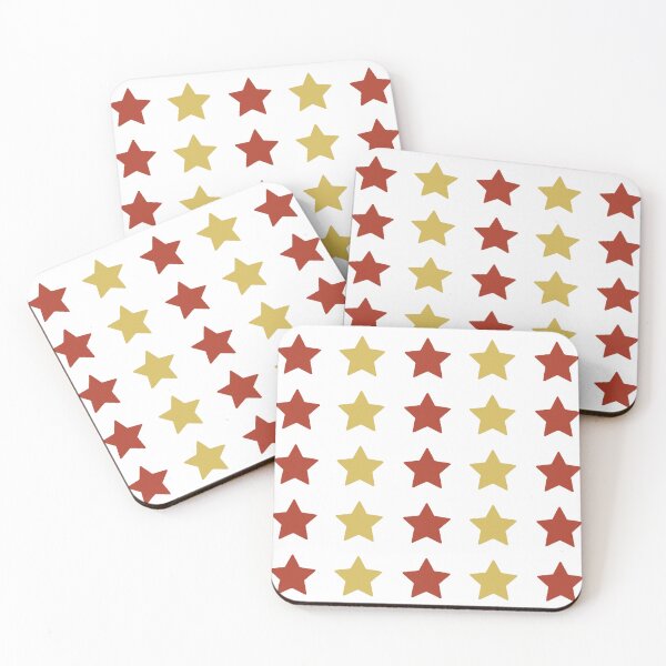 Item preview, Rows Of Cute Stars Yellow And Red designed and sold by Lisetta Collection.
