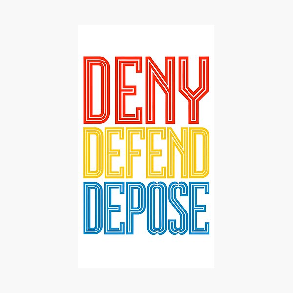 Item preview, Deny Defend Depose  designed and sold by MOBI-CASE.
