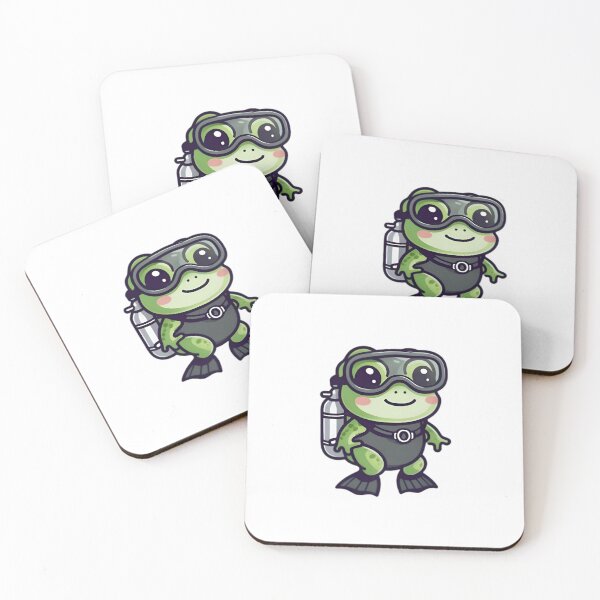Item preview, A Cute Diver Frog designed and sold by DWorriBHappi.