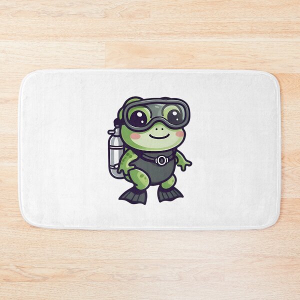 Item preview, A Cute Diver Frog designed and sold by DWorriBHappi.
