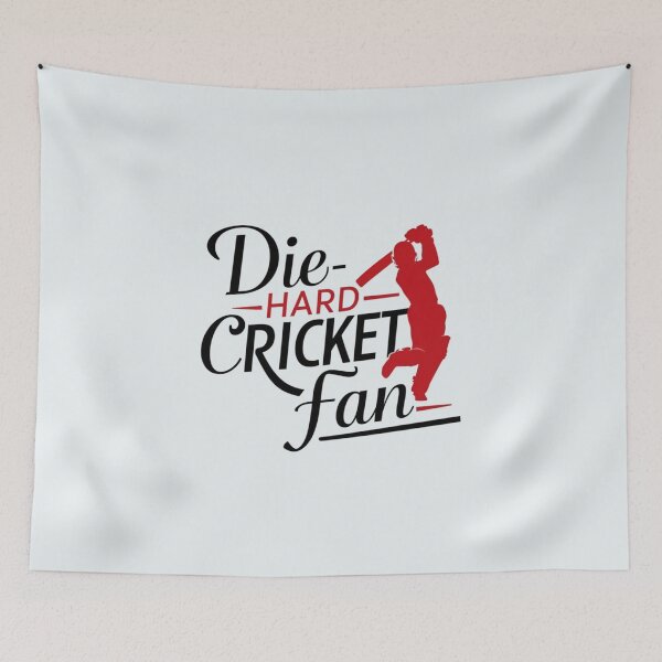 Item preview, Die Hard Cricket Fan designed and sold by Jollys-ArtShop.