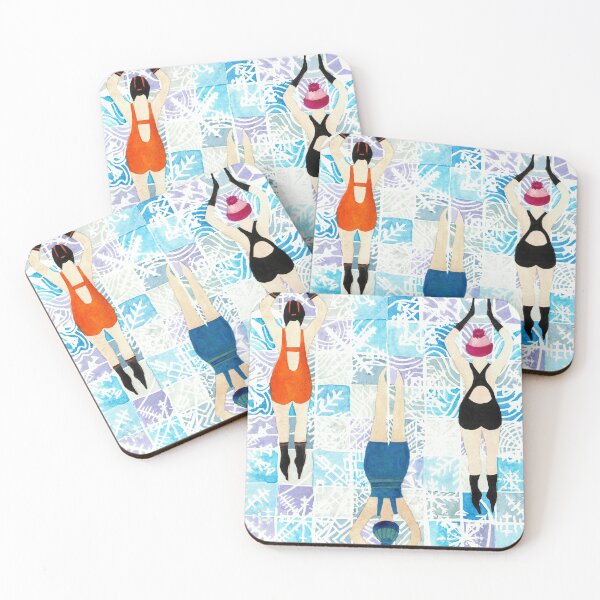 Item preview, Art Deco Wild Swimmers 24 designed and sold by Hayley Holliday.