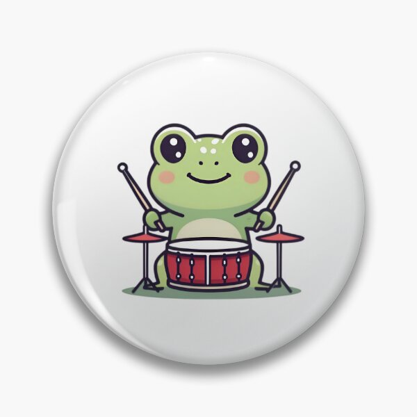 Item preview, A Cute Drummer Frog designed and sold by DWorriBHappi.