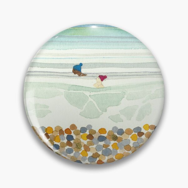 Item preview, Winter Sea Swimmers in bobble hats  designed and sold by Hayley Holliday.