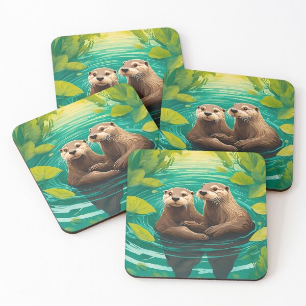 Item preview, Significant Otters - Otters Holding Hands designed and sold by blueasian.