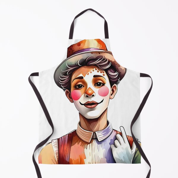 Item preview, Colorful Mime Watercolor Art Design designed and sold by Liseri.