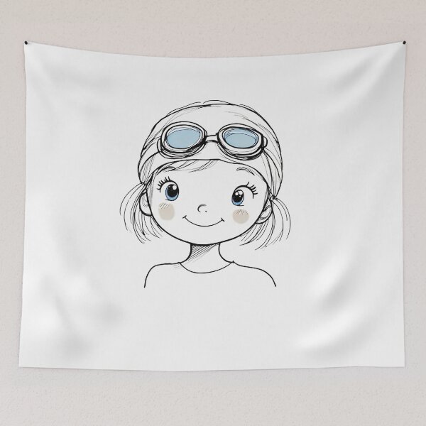 Item preview, Sweet Swimmer Girl designed and sold by Zwembad Vergelijker.