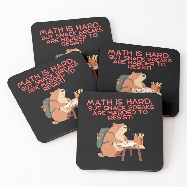 Item preview, Funny Math Humor Capybara Design – Snack Breaks Are Harder to Resist! designed and sold by VisualArtsOasis.