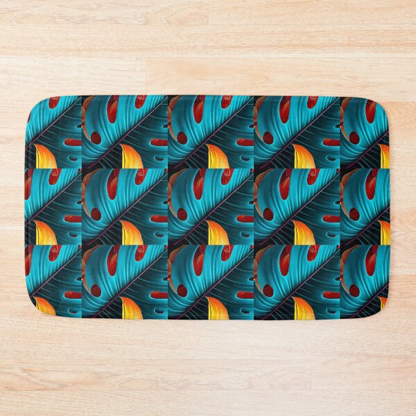Item preview, Green Palm Leaf Pattern designed and sold by Patternflower.