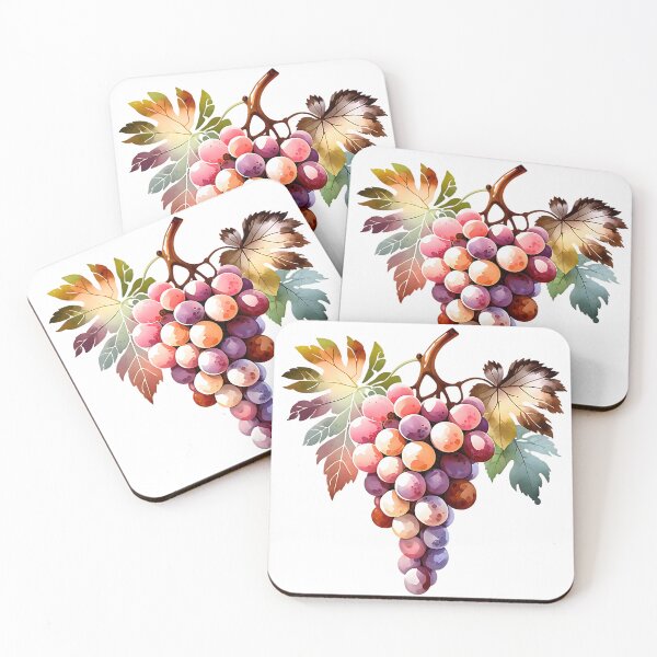 Item preview, Watercolor Grapes and Leaves Artistic Design designed and sold by Liseri.
