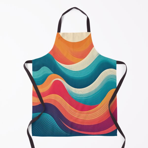 Item preview, An abstract wave patterns design in a flat vector style, using bold and contrasting colors. designed and sold by HEMRO.