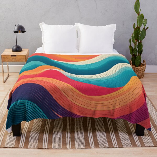 Item preview, An abstract wave patterns design in a flat vector style, using bold and contrasting colors. designed and sold by HEMRO.