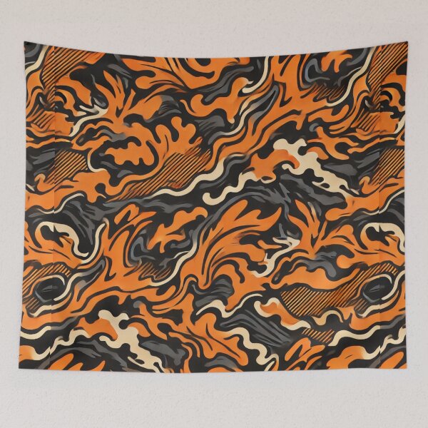 Item preview, Orange Flame Modern Urban Camo designed and sold by Meta2Physical.