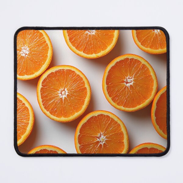 Item preview, Orange slices spread out on a white background designed and sold by TJprint.