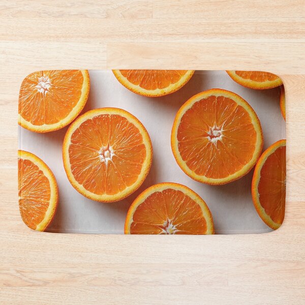 Item preview, Orange slices spread out on a white background designed and sold by TJprint.