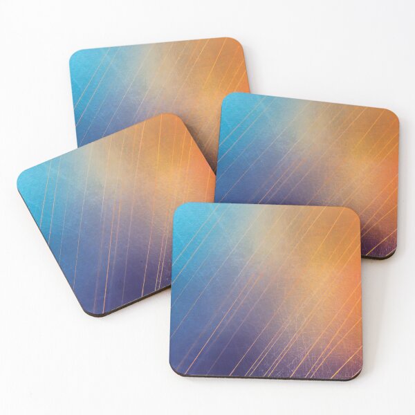Item preview, A design of smoky fogy blue, orange square grunge texture background. designed and sold by HEMRO.