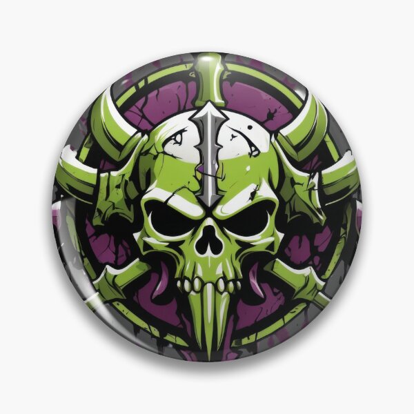 Item preview, Nurgle Skull Emblem designed and sold by dustcrawler.