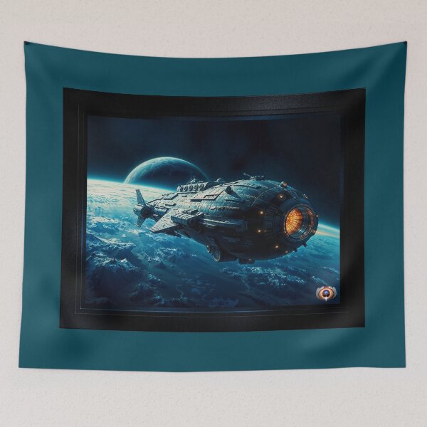 Item preview, The Beledorn Starship Exploring The Mysteries Of The Cosmos Astounding AI Concept Art by Xzendor7 designed and sold by Xzendor7 Digital Art Creations.