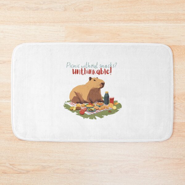 Item preview, Funny Capybara Picnic – Snacks Are Essential! designed and sold by VisualArtsOasis.