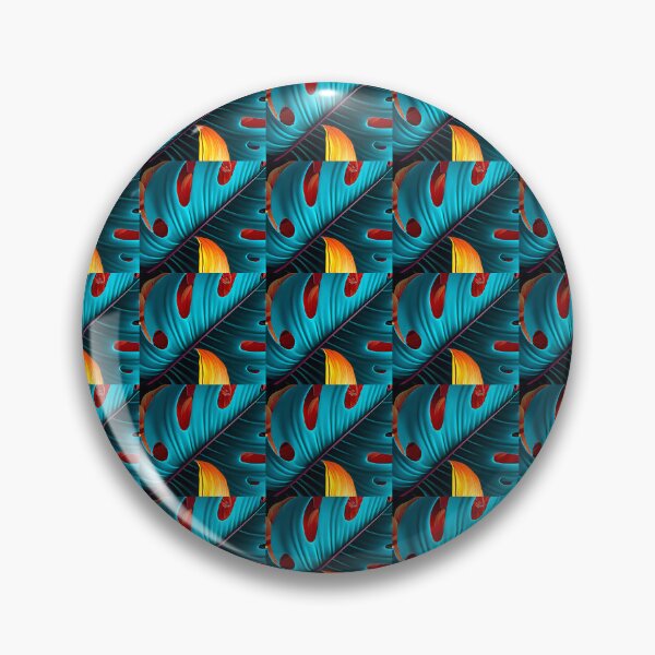 Item preview, Green Palm Leaf Pattern designed and sold by Patternflower.