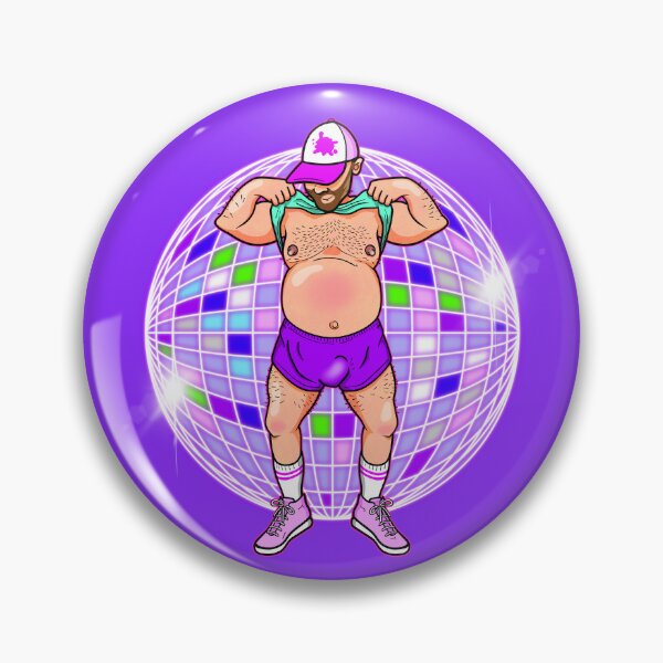 Item preview, Disco Bear Pride | Colorful Chubby Gay Art designed and sold by Love Burty.