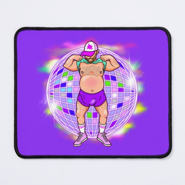 Item preview, Disco Bear Pride | Colorful Chubby Gay Art designed and sold by Love Burty.