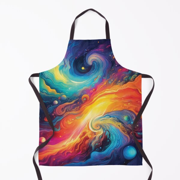 Item preview, A Chaotic, swirling galaxies design in bold and exaggerated colors. designed and sold by HEMRO.