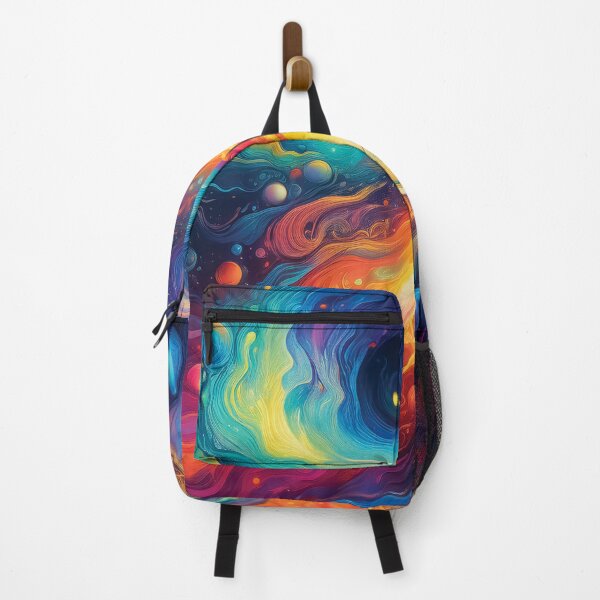 Item preview, A Chaotic, swirling galaxies design in bold and exaggerated colors. designed and sold by HEMRO.