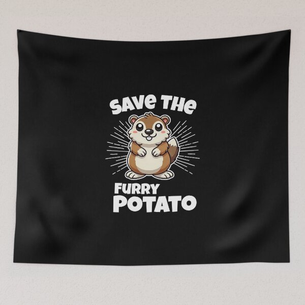 Item preview, Save the furry potato groundhog designed and sold by Visual-digital.