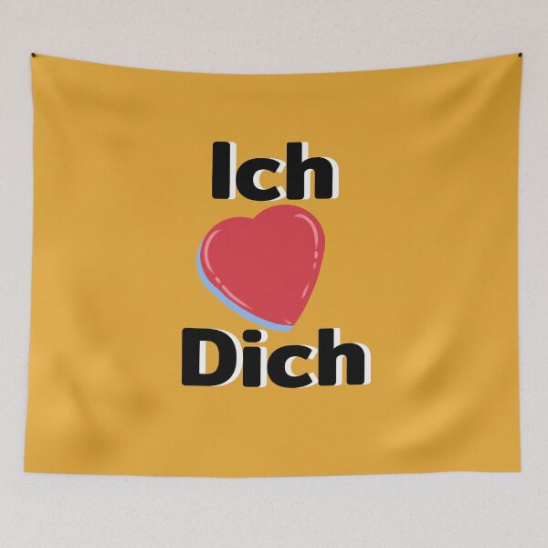 Item preview, Ich liebe Dich Heart Quote designed and sold by Wish Design.