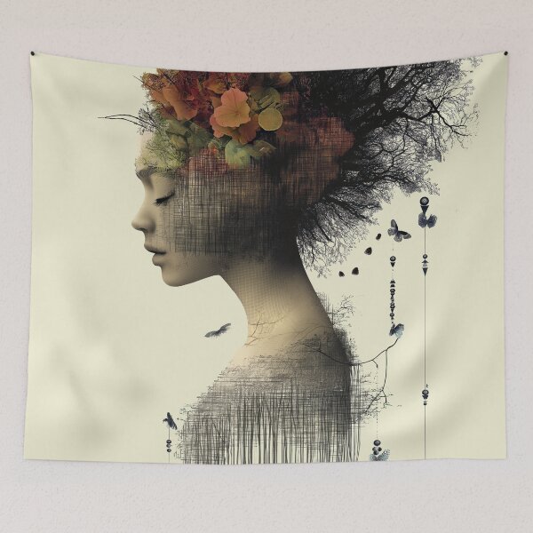 Item preview, Flourish. Female design in support of Nature. designed and sold by Shoot-The-Moon.
