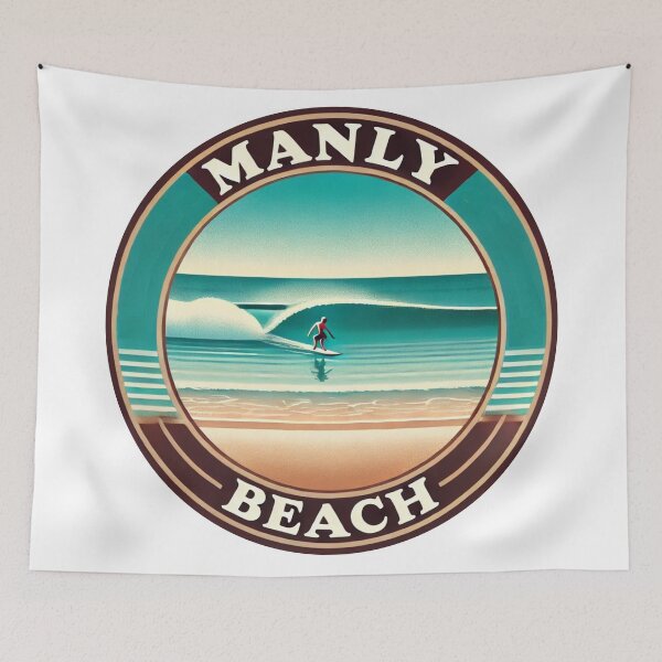 Item preview, Manly Beach Surfer  designed and sold by NB-ArtHouse.