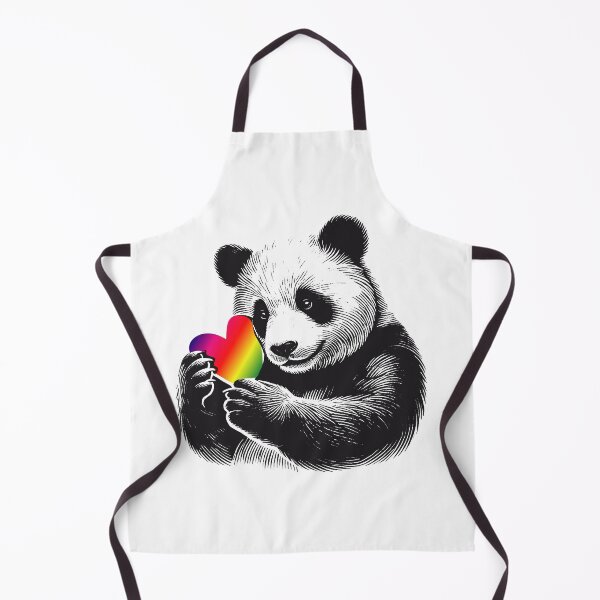 Item preview, Loving Panda with Rainbow Heart designed and sold by Kisho.