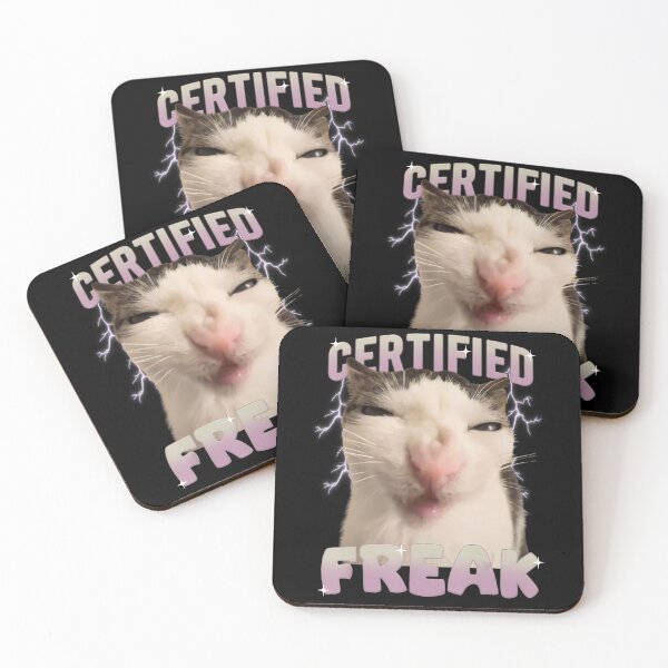 Item preview, CERTIFIED FREAK - Funny Cat Meme - Weird and Quirky Kitty designed and sold by Damcoc.