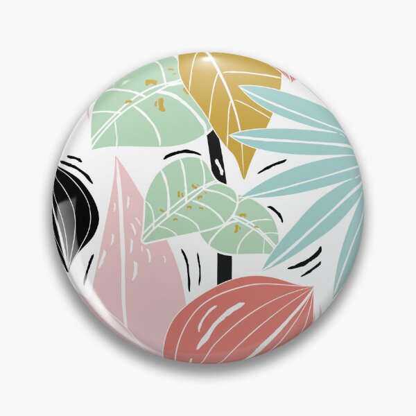 Item preview, colorful tropical leaves pattern. designed and sold by Kanchan1987.