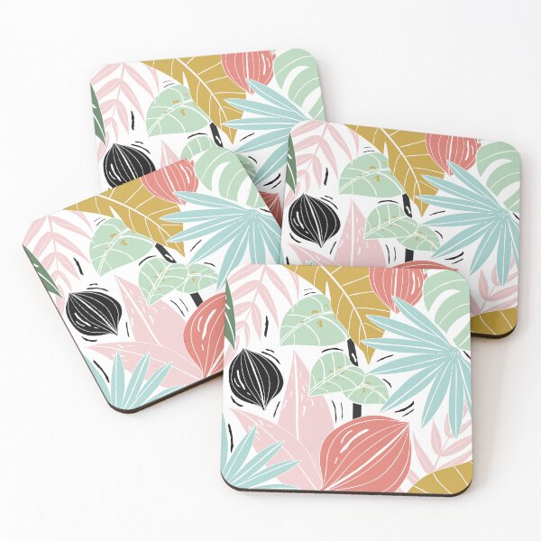 Item preview, colorful tropical leaves pattern. designed and sold by Kanchan1987.