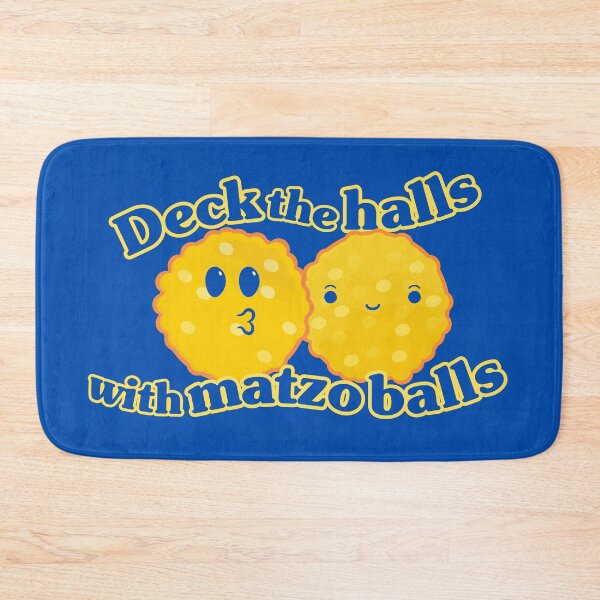 Item preview, Deck the halls with matzo balls (Happy Hanukkah) designed and sold by YonderAndBeyond.