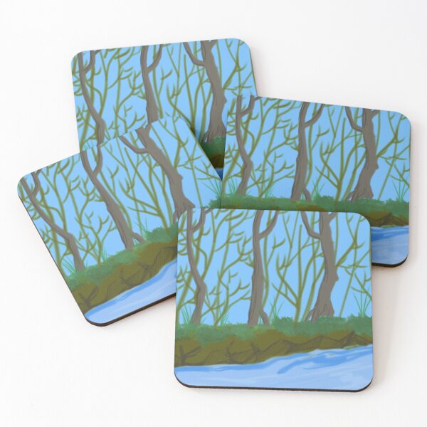 Item preview, Riverbank with trees designed and sold by Furiarossa.