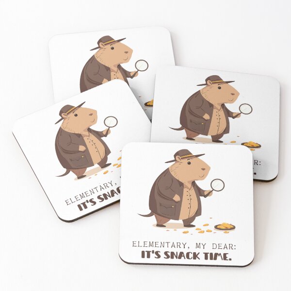 Item preview, Detective Capybara Humor – It’s Snack Time!" designed and sold by VisualArtsOasis.