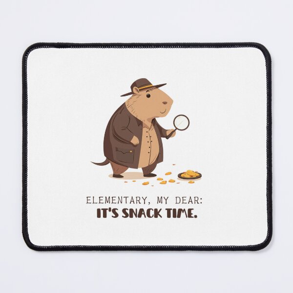 Item preview, Detective Capybara Humor – It’s Snack Time!" designed and sold by VisualArtsOasis.