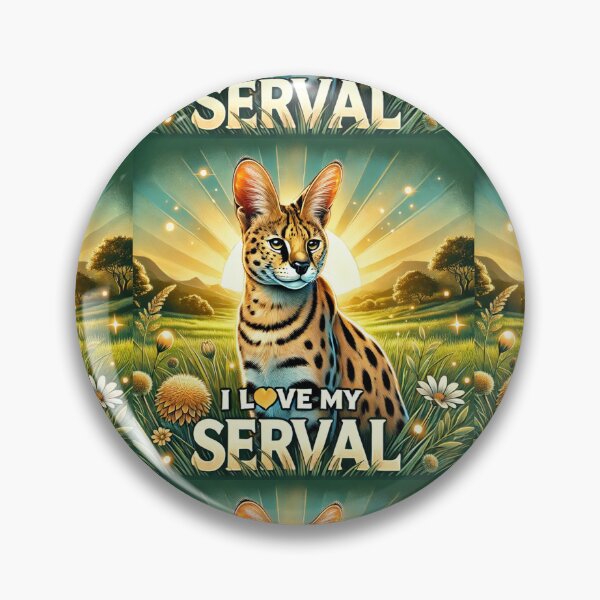 Item preview, I Love My Serval – A Wild Beauty in the Sun designed and sold by Meta2Physical.