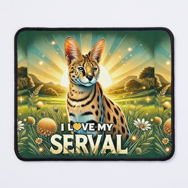 Item preview, I Love My Serval – A Wild Beauty in the Sun designed and sold by Meta2Physical.